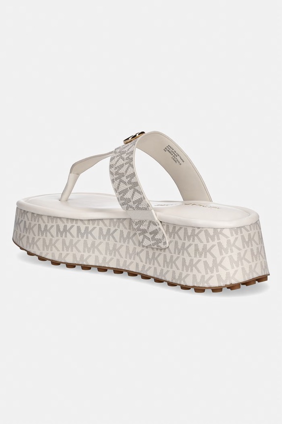 Obuwie MICHAEL Michael Kors japonki damskie Koya Flip Flop 40R6KOFA2B.150 beżowy
