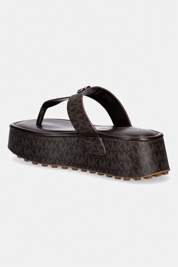 Obuwie MICHAEL Michael Kors japonki damskie Koya Flip Flop 40R6KOFA2B.200 brązowy
