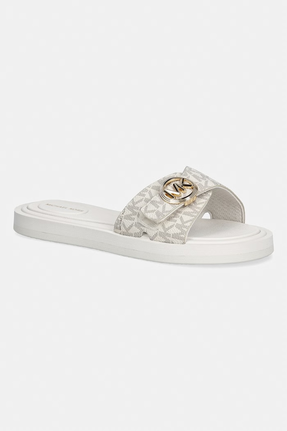 MICHAEL Michael Kors klapki damskie Mk Pool Slide beżowy 40R6MKFA1B.150