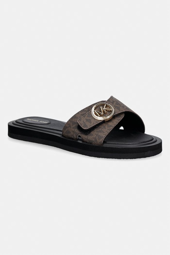 MICHAEL Michael Kors klapki damskie Mk Pool Slide brązowy 40R6MKFA1B.200