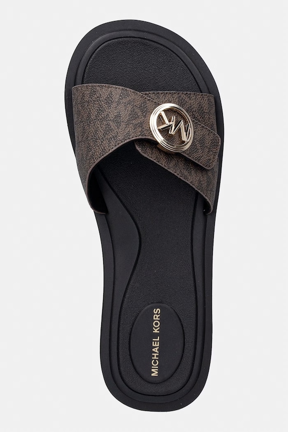 MICHAEL Michael Kors klapki damskie Mk Pool Slide brązowy 40R6MKFA1B.200