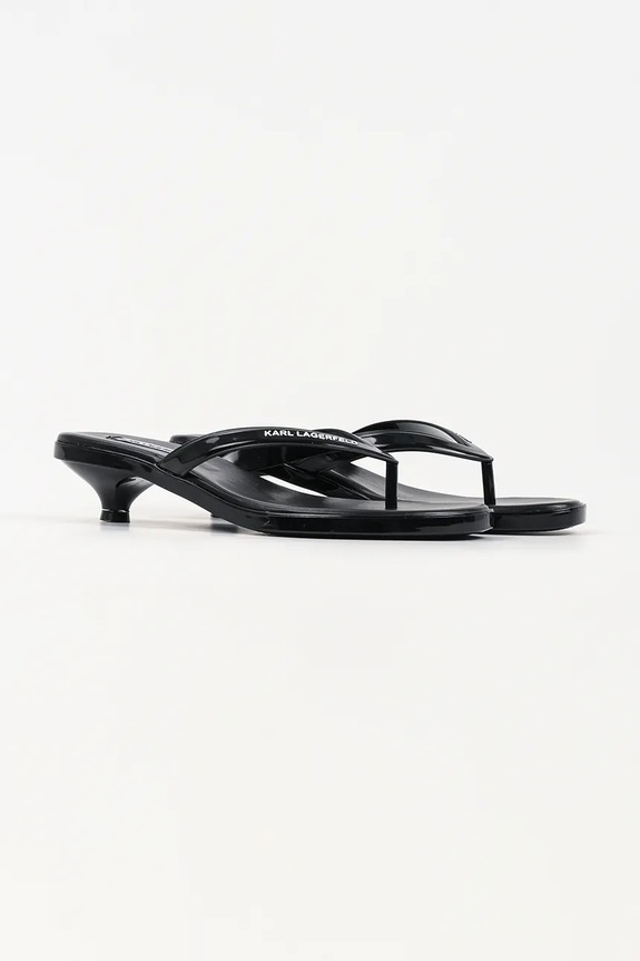 Karl Lagerfeld japonki damskie Jelly Heel KL83006.V00 czarny SS26