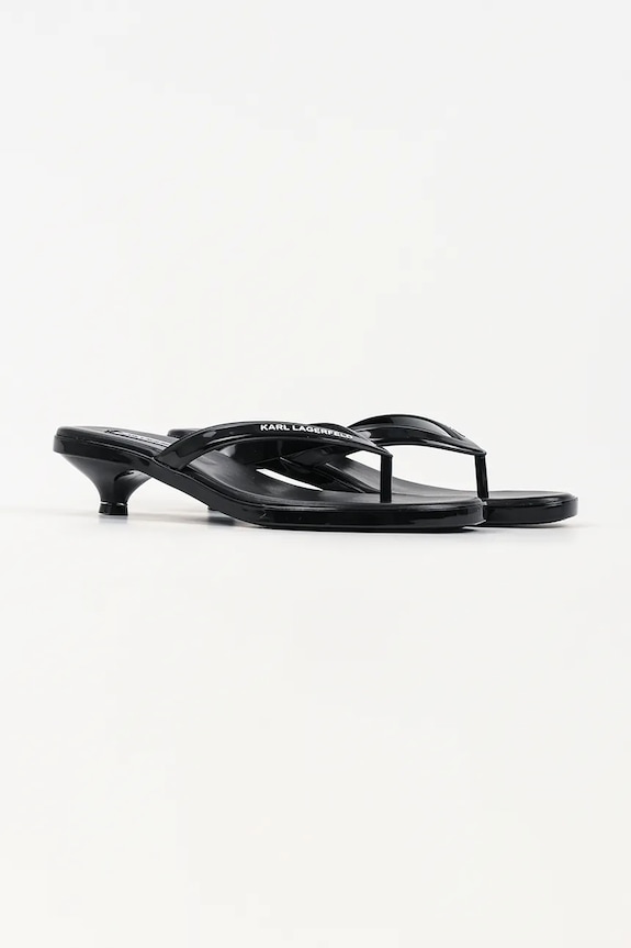 Karl Lagerfeld japonki damskie Jelly Heel KL83006.V00 czarny SS26