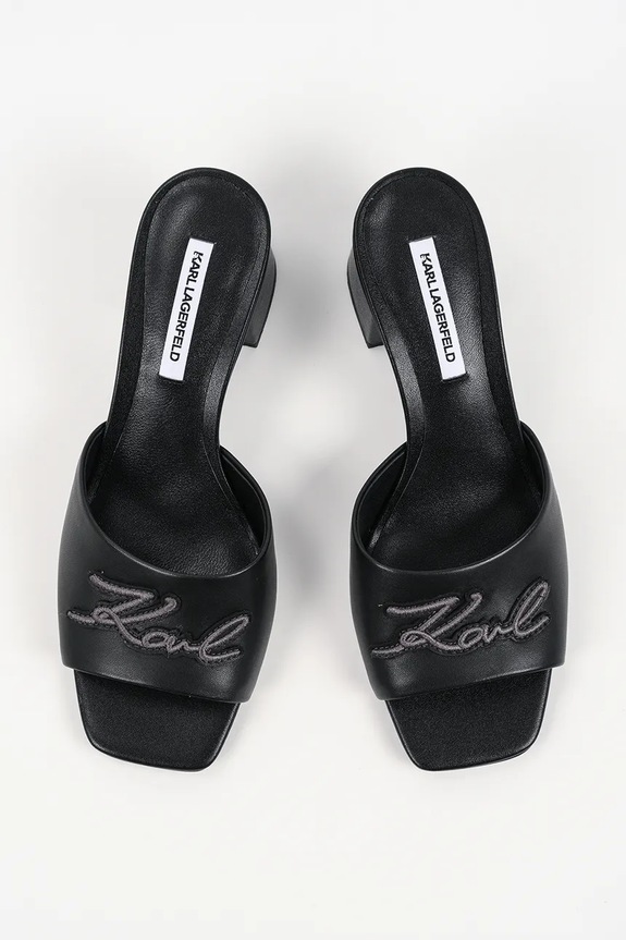Кожени чехли Karl Lagerfeld Plaza Ii черен KL32400.000