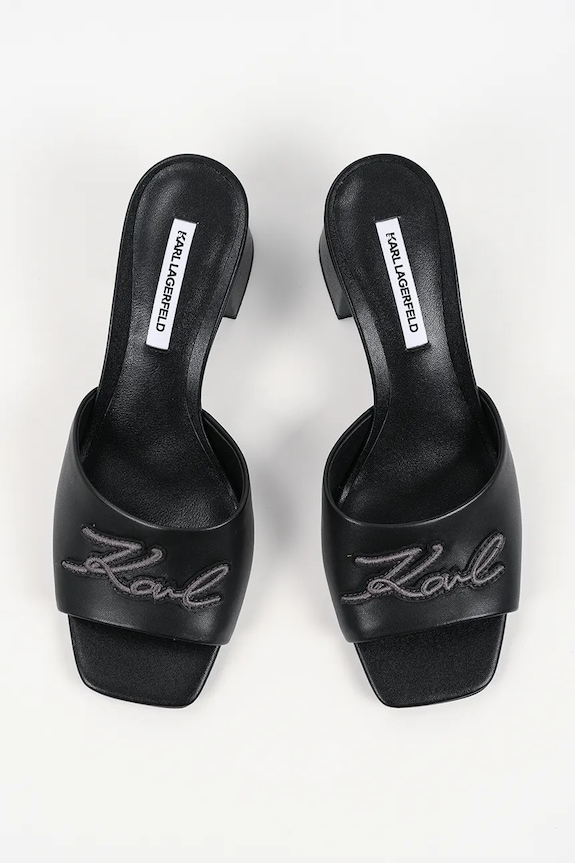 Кожени чехли Karl Lagerfeld Plaza Ii черен KL32400.000