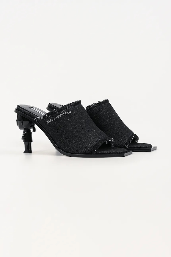 Karl Lagerfeld klapki mules damskie Karl Nft Heel KL39106D.D00 czarny SS26