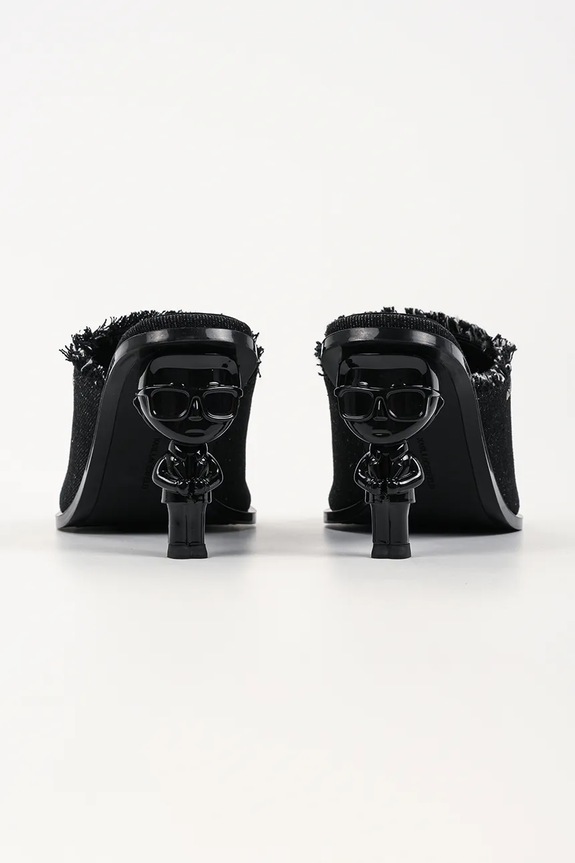 Obuwie Karl Lagerfeld klapki mules damskie Karl Nft Heel KL39106D.D00 czarny