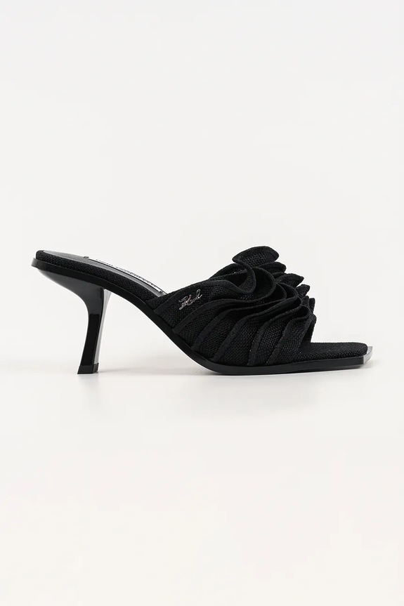Παντόφλες Karl Lagerfeld Karmel στιλέτο μαύρο KL33604.T0X