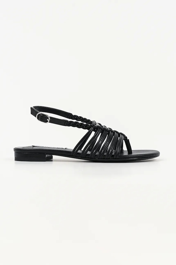 Кожени сандали Karl Lagerfeld Alisso Ii гладка кожа черен KL82526.000