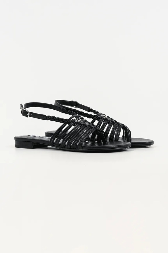 Кожени сандали Karl Lagerfeld Alisso Ii KL82526.000 черен SS26