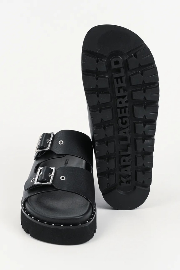 Karl Lagerfeld papuci de damă din piele Kaia KL81506.000 negru