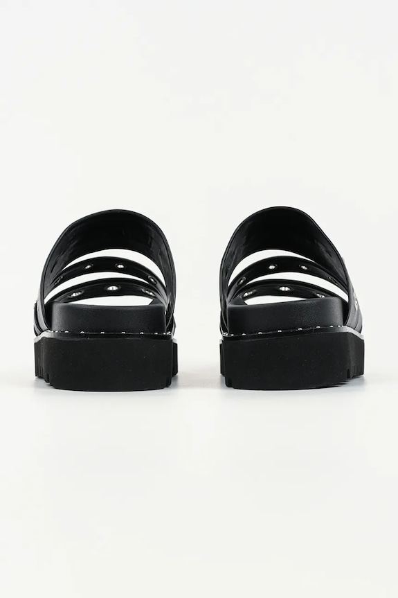 Încălțăminte Karl Lagerfeld papuci de damă din piele Kaia KL81516.00S negru