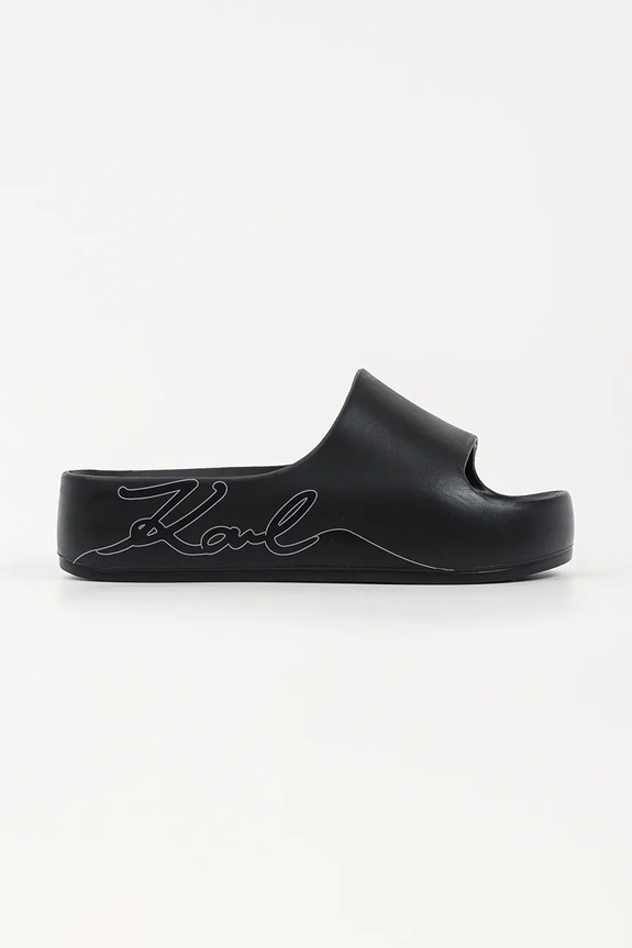 Karl Lagerfeld papuci cu platformă de damă Kobo Ii negru KL86048F.V00