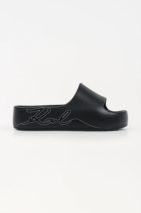 Karl Lagerfeld papuci cu platformă de damă Kobo Ii negru KL86048F.V00