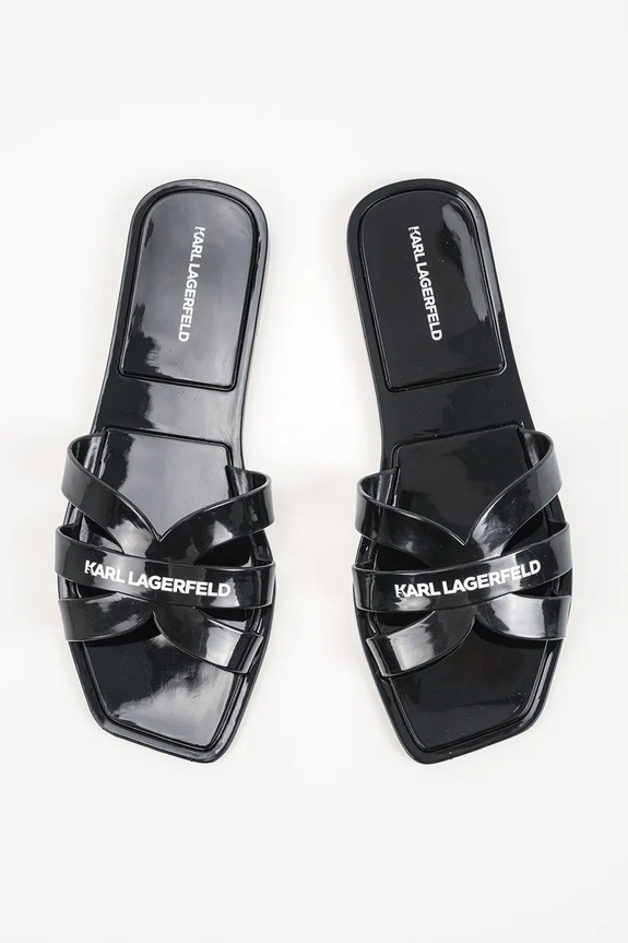Karl Lagerfeld papuci Jelly Iv negru KL80025S.V00