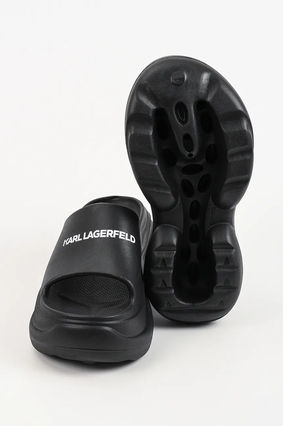 Karl Lagerfeld šľapky na platforme dámske Kontour Slide KL88900A.V00 čierna