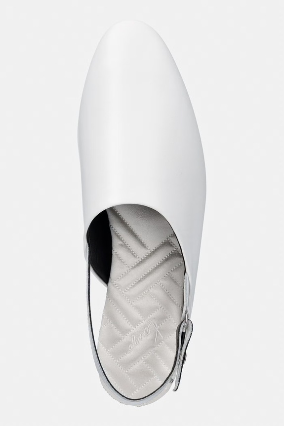Kenzo baleríny kožené Mule biela FF62MU190L50.01
