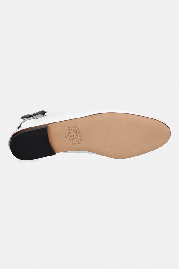 Kenzo baleríny kožené Mule FF62MU190L50.01 biela