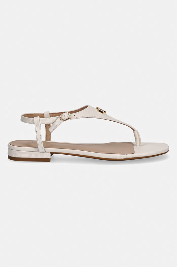 Lauren Ralph Lauren sandały damskie skórzane Everley 2 802982881004.100 beżowy SS26