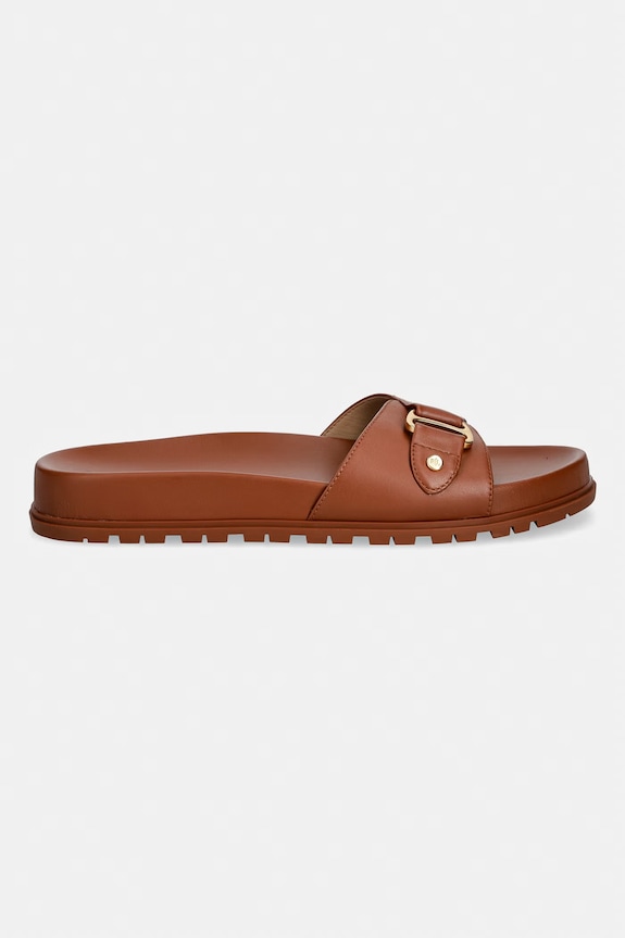 Lauren Ralph Lauren klapki damskie skórzane Tasha Slide 802982883001.200 brązowy SS26