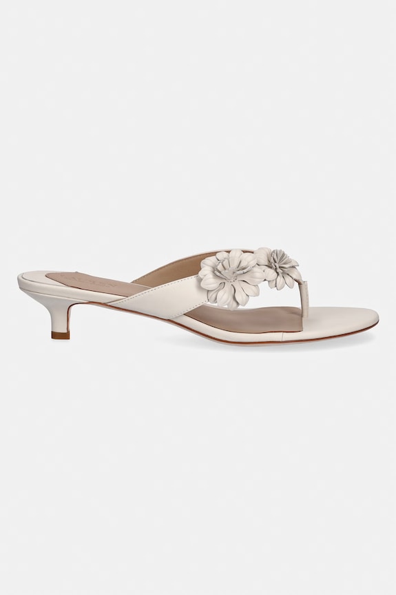 Lauren Ralph Lauren japanke za žene kožne Frncsa Flwr 802P10399001.100 bež SS26