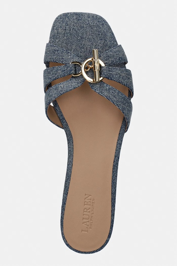 Lauren Ralph Lauren šľapky dámske Blaike Slide modrá 802P10545001.400
