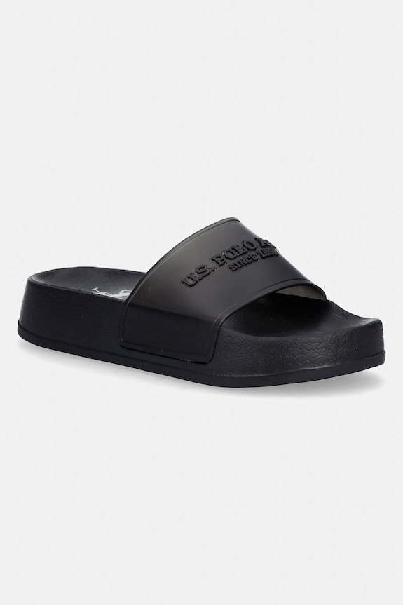 U.S. Polo Assn. šľapky na platforme dámske AMAMI009C čierna AMAMI009W.6G4