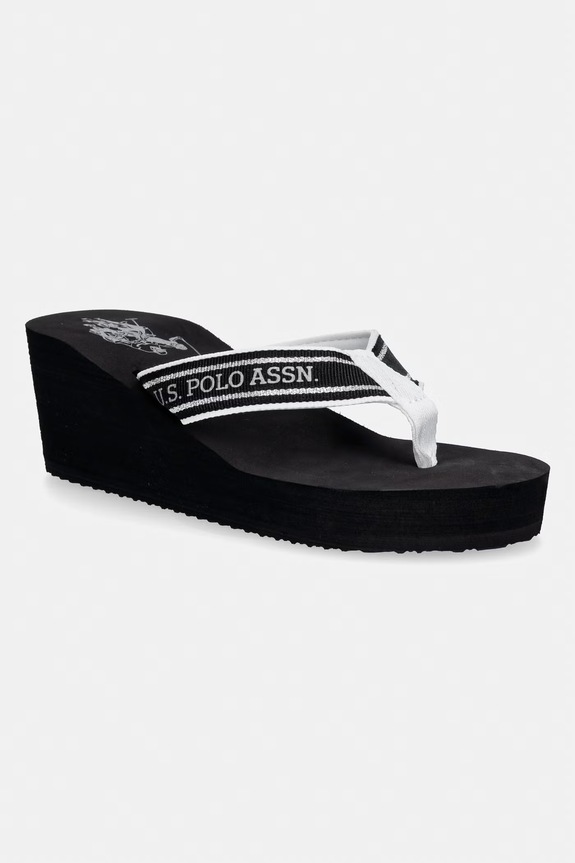 U.S. Polo Assn. șlapi pentru femei CHANY006B negru CHANY006W.6T3