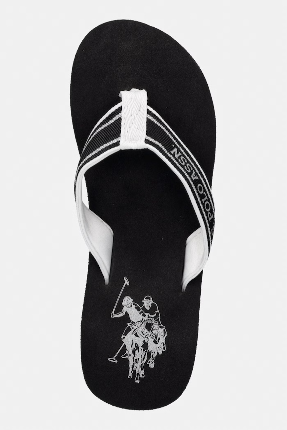 U.S. Polo Assn. șlapi pentru femei CHANY006B negru CHANY006W.6T3