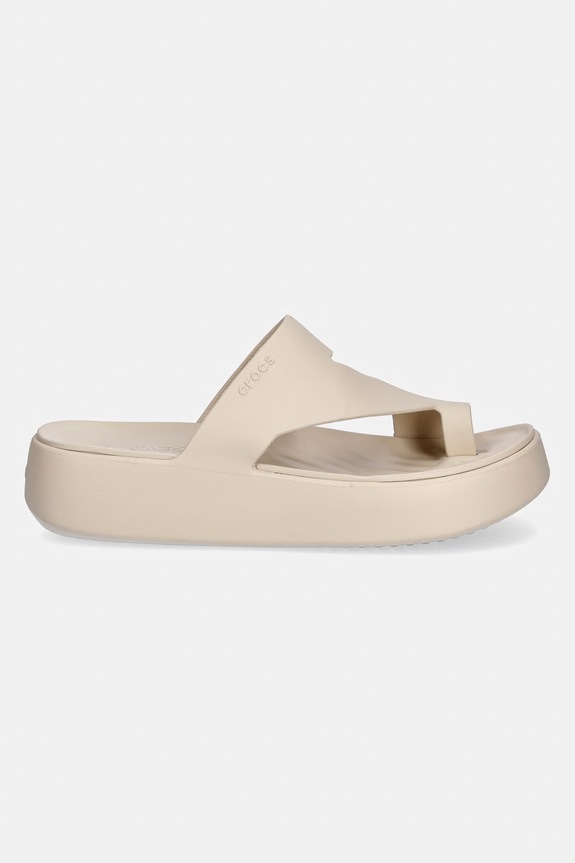 Žabky Crocs Getaway Platform Toe Loop 210834.0LH béžová SS26