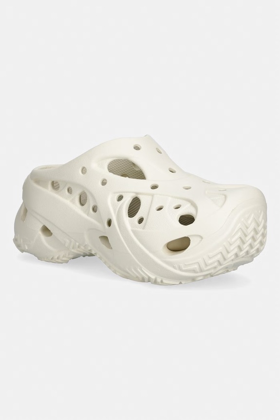 Pantofle Crocs Caged Clog platforma béžová 211141.2MD