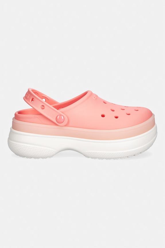 Crocs papuci Classic Frosted Stacked Clog 212567.6UI roz SS26