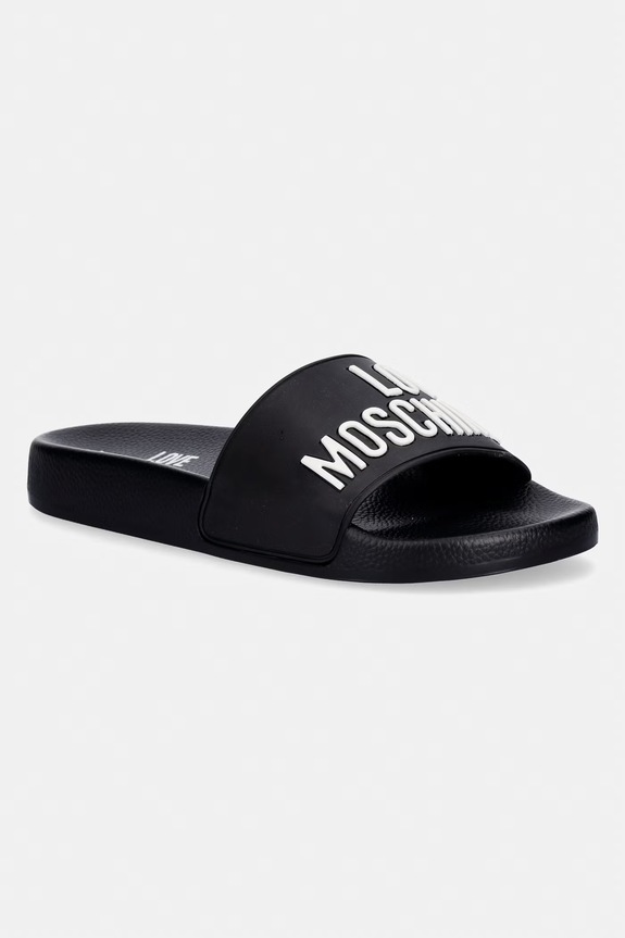 Παντόφλες Love Moschino φλατ μαύρο JA28052G1OI14000