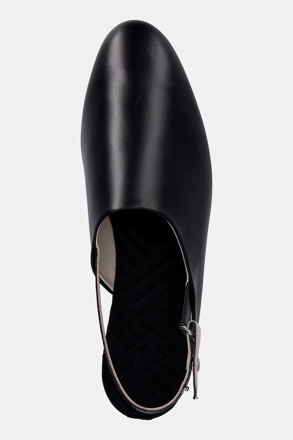 Kenzo Mule baleriny skórzane czarny FF62MU190L50