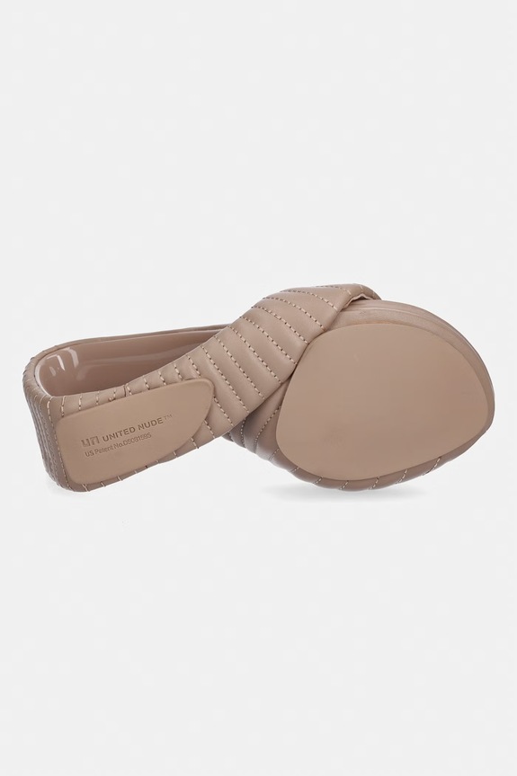 United Nude šľapky dámske kožené Mobius Hi 10001979188 béžová
