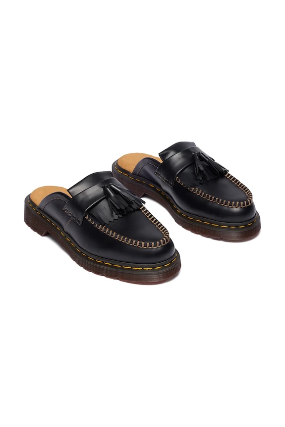 Dr. Martens klapki mules damskie skórzane Adrian Mule DM42359001 czarny SS26