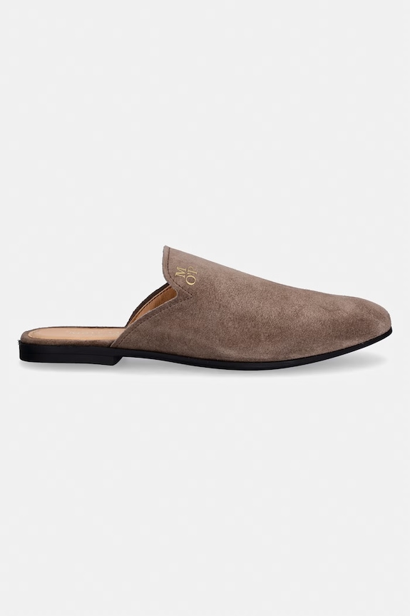 Marc O'Polo papuci din piele Safina 10B 60218673705325 maro SS26