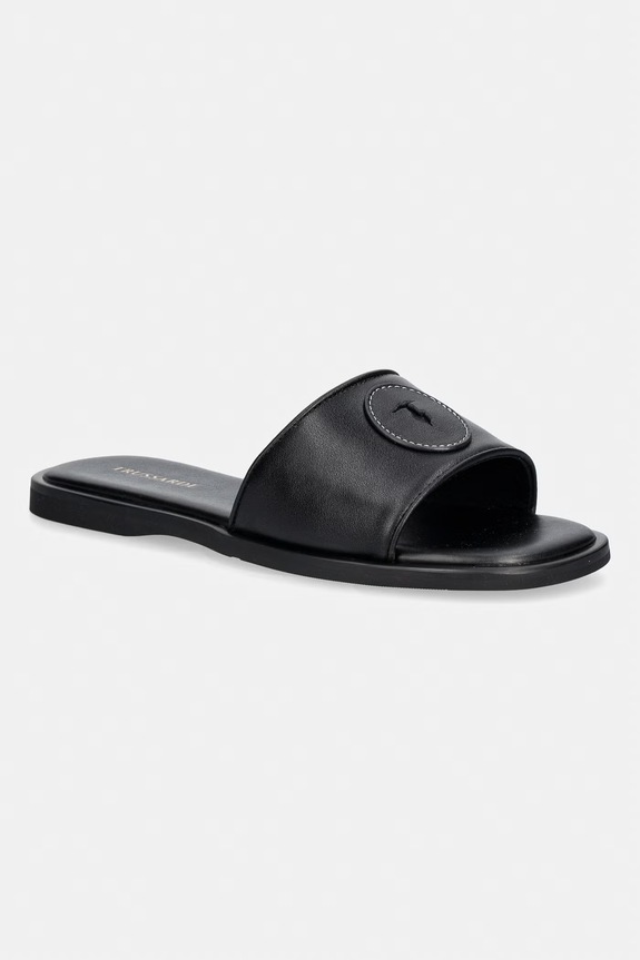 Trussardi klapki damskie skórzane czarny N077S101038N.33