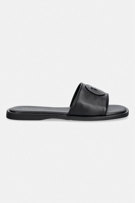 Trussardi klapki damskie skórzane N077S101038N.33 czarny SS26