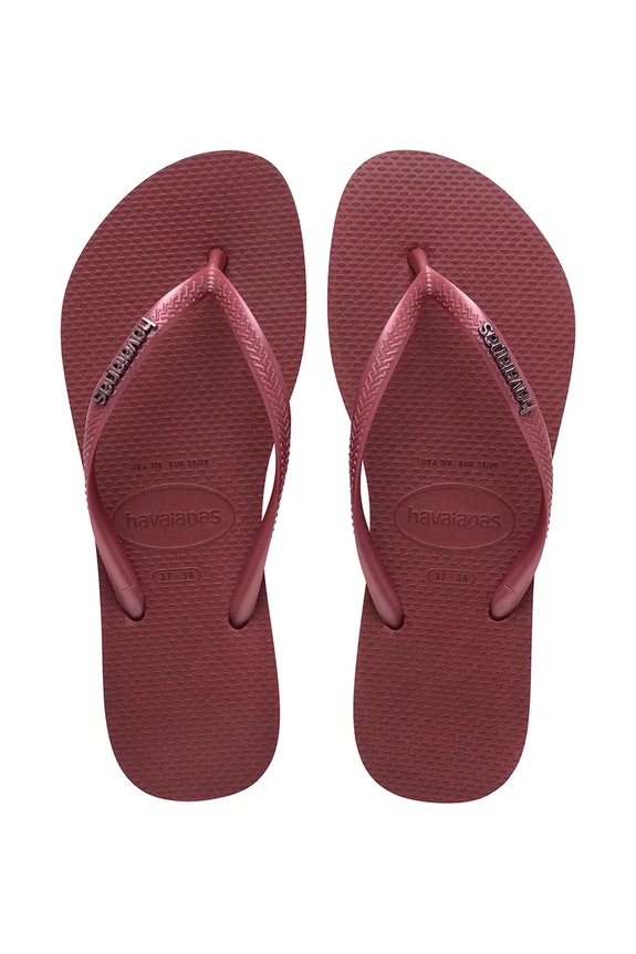Havaianas infradito da donna SLIM LOGO METALLIC granata 4119875.9339