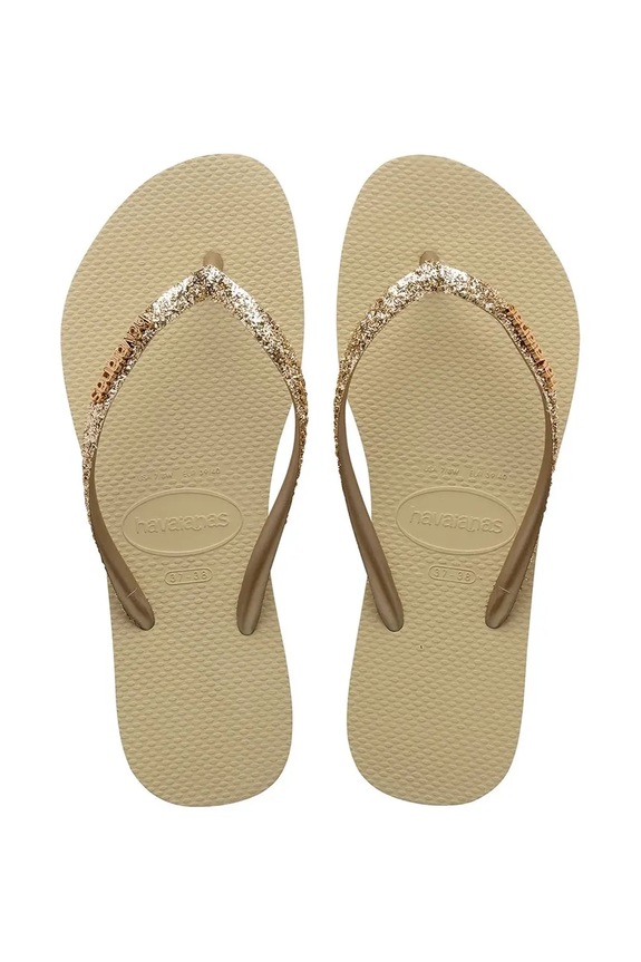 Havaianas női tangapapucs SLIM GLITTER II bézs 4146975.0154