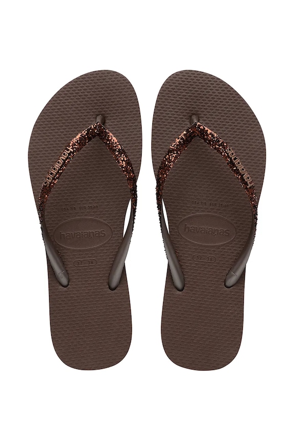 Havaianas japanke za žene SLIM GLITTER II smeđa 4146975.0727