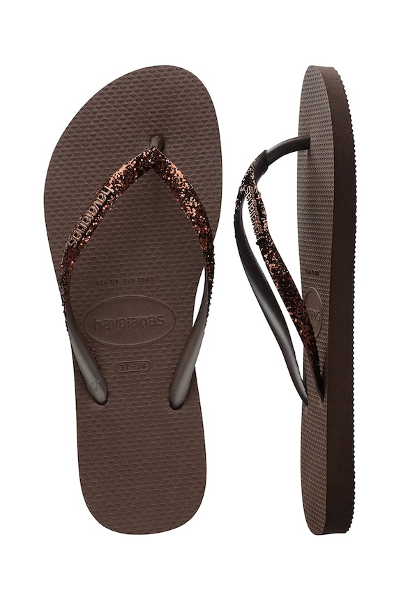 Havaianas japanke za žene SLIM GLITTER II 4146975.0727 smeđa