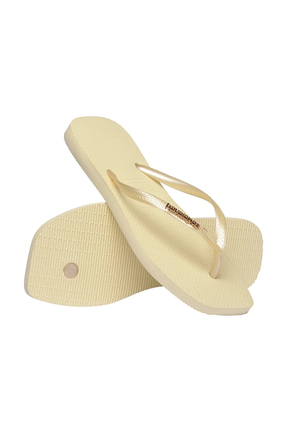 Havaianas Japanke za žene SLIM SQUARE LOGO METALLIC zlatna 4148257.9256