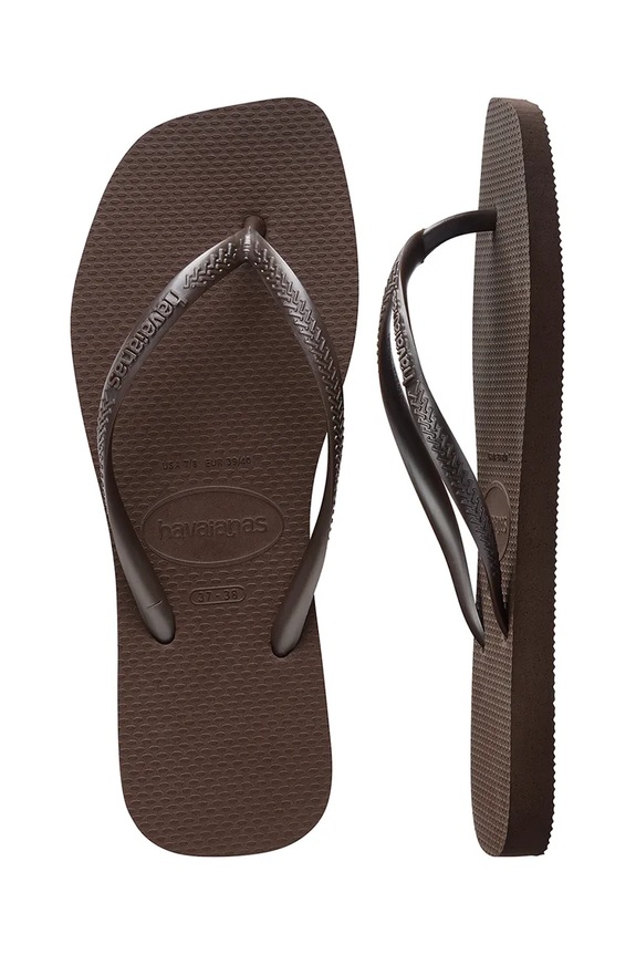 Havaianas japonke ženske SLIM SQUARE 4148301.0727 rjava