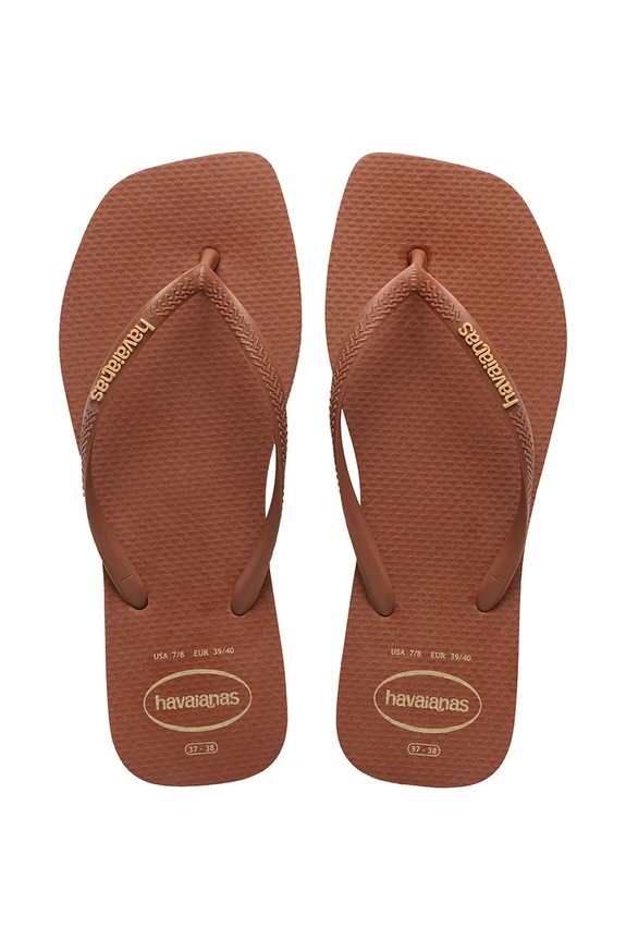Havaianas Japanke za žene SQUARE LOGO POP UP smeđa 4148959.1976