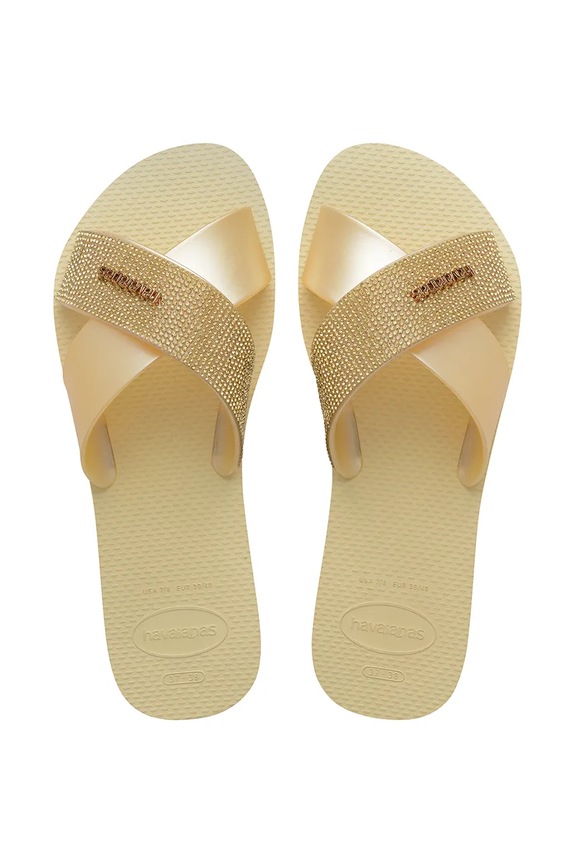 Havaianas klapki damskie AQUA GLOW żółty 4150265.9256