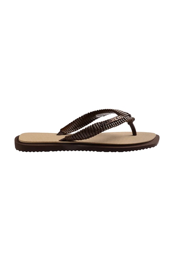 Havaianas japonki damskie TOP SQUARE 4150267.1859 brązowy SS26