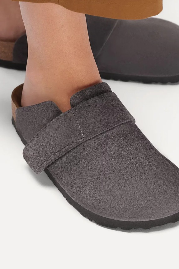 Birkenstock Loma papuci mocasini pentru femei din piele întoarsă 1031652