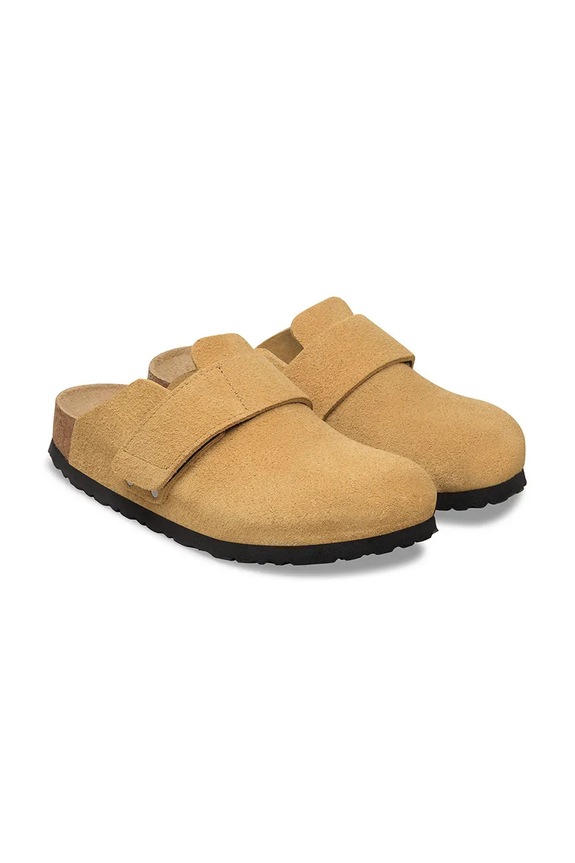 Obuwie Birkenstock Loma klapki mules damskie zamszowe 1031595 brązowy